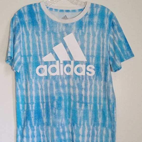 Adidas short sleeve top big boys size 14/16 - Picture 1 of 7